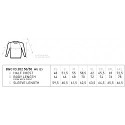 Unisex Φούτερ B&C, ID.202 50/50