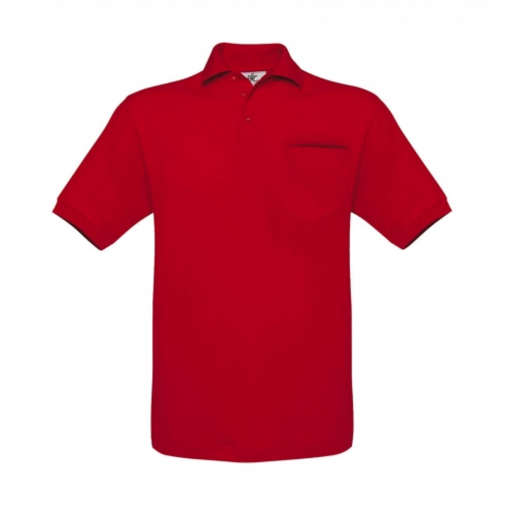 Ανδρικό Πόλο B&C, Safran Pocket PU415