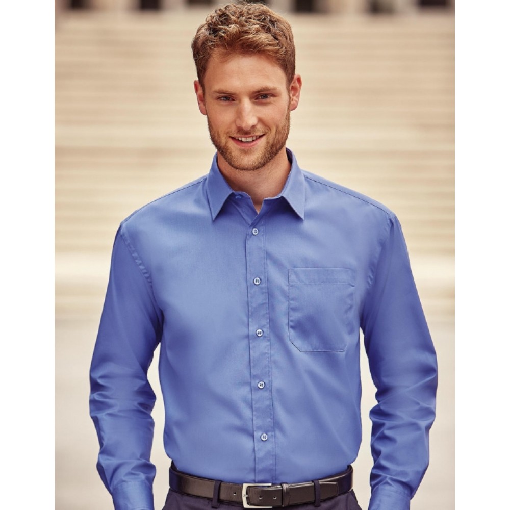 Πουκάμισο Ανδρικό Russell Collection, COTTON POPLIN LS R-936M-0